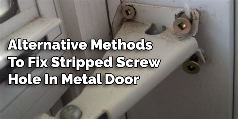 how to fix a stripped metal bracket|metal stripped hole repair.